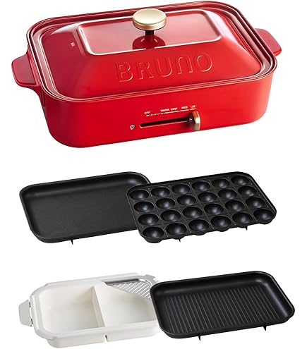 キッチン家電 BRUNO BOE021-SABE Amazon.co.jp: BRUNO ブルーノ コンパクトホットプレート 鍋